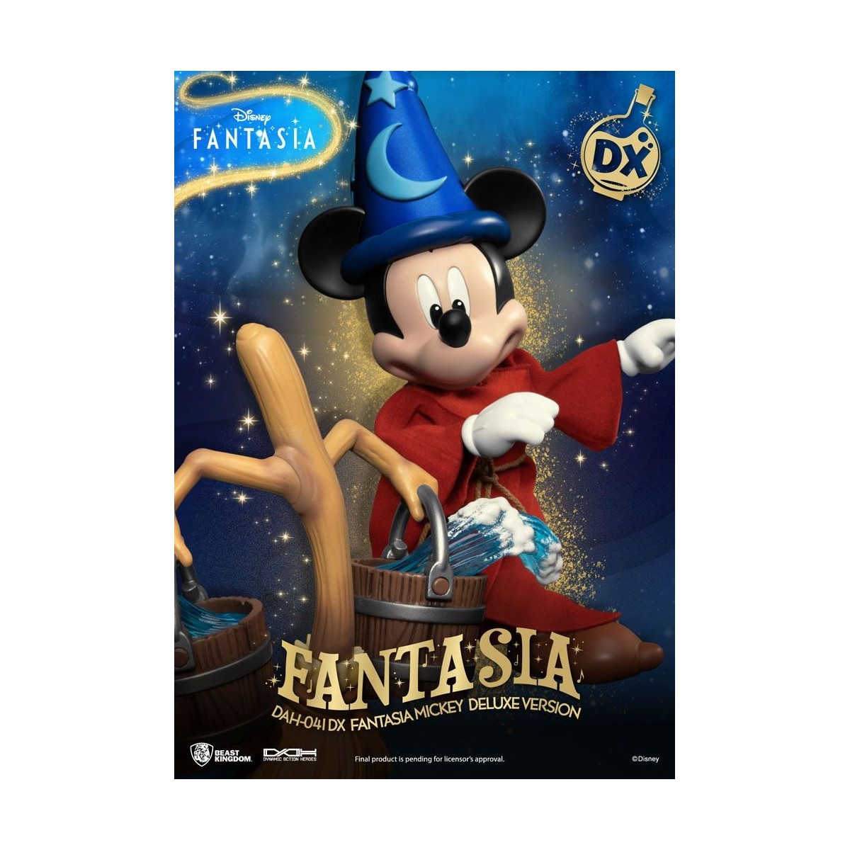 Reino de la Bestia - Mickey Fantasía Versión Deluxe - Héroes de Acción Dinámica 1/9 figura de acción