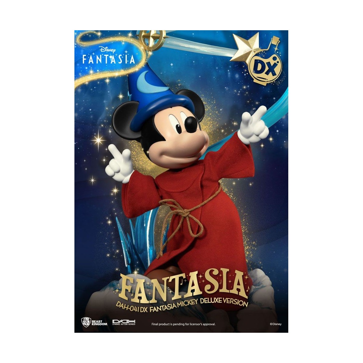 Reino de la Bestia - Mickey Fantasía Versión Deluxe - Héroes de Acción Dinámica 1/9 figura de acción
