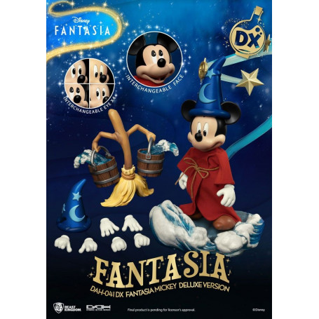 Reino de la Bestia - Mickey Fantasía Versión Deluxe - Héroes de Acción Dinámica 1/9 figura de acción
