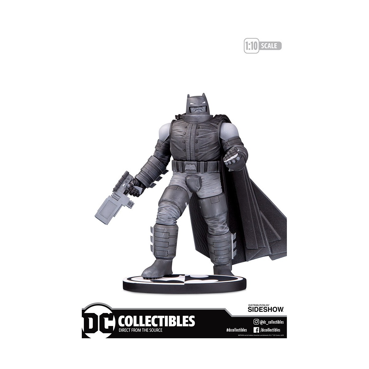 DC Direct Armored Batman Black & White estatua de Frank Miller