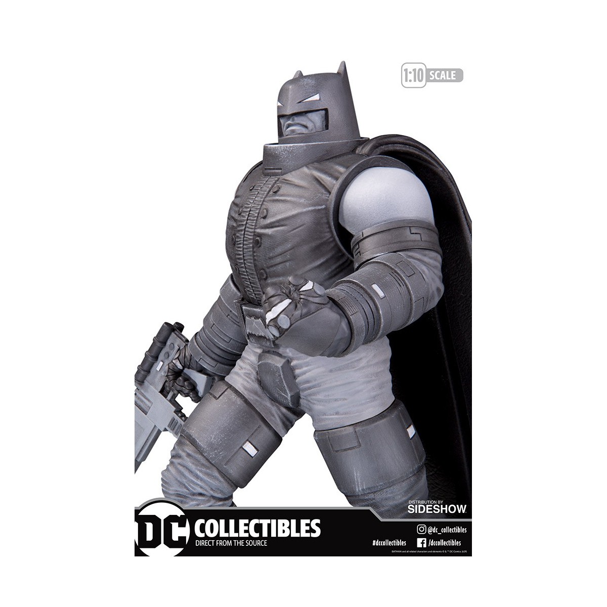 DC Direct Armored Batman Black & White estatua de Frank Miller