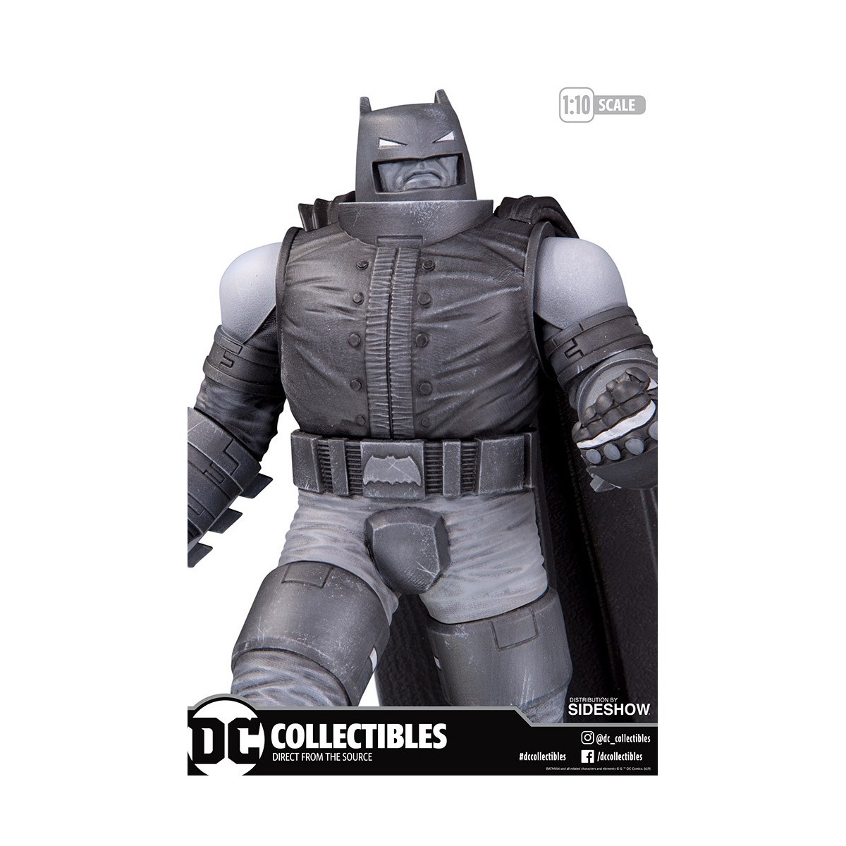 DC Direct Armored Batman Black & White estatua de Frank Miller