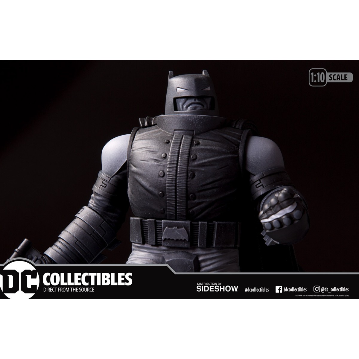 DC Direct Armored Batman Black & White estatua de Frank Miller