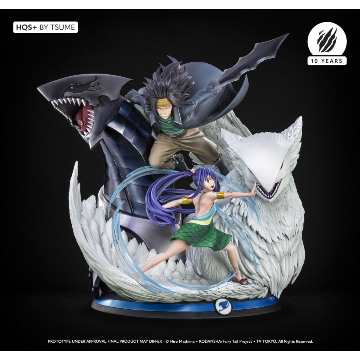 Estatua Tsume Cola de Hada Gajeel & Wendy HQS+