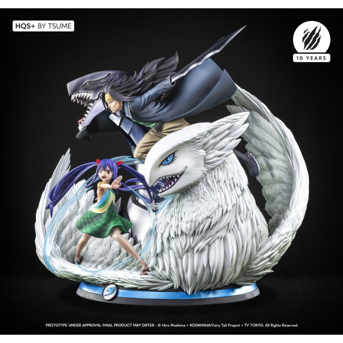 Estatua Tsume Cola de Hada Gajeel & Wendy HQS+