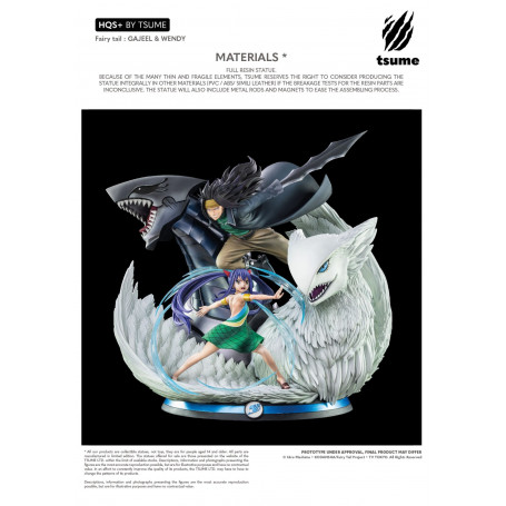 Estatua Tsume Cola de Hada Gajeel & Wendy HQS+