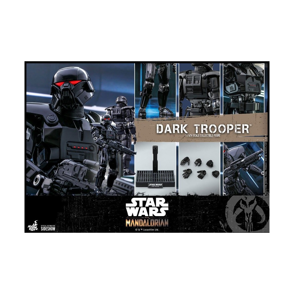 Juguetes calientes Star Wars - El Mandalorian - Dark Trooper 1/6