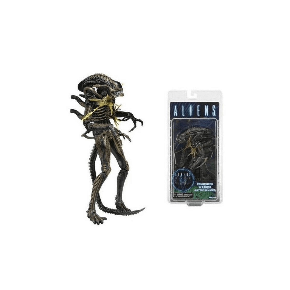 NECA ALIENS - Guerrero Xenomorfo Marrón dañado en batalla Serie 12