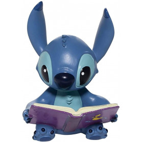 Disney Traditions Lilo y Stich - Stitch con un libro - 6cm