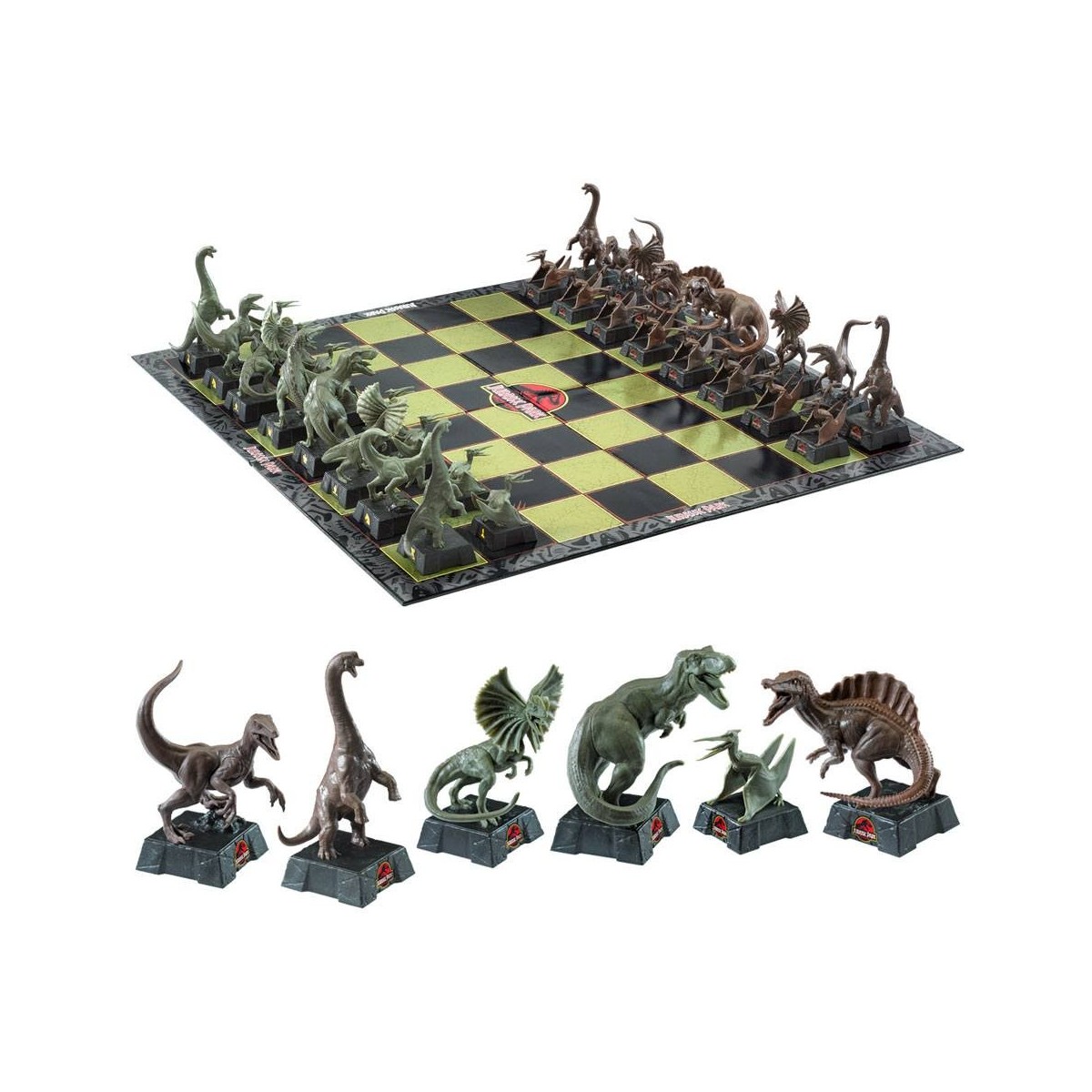 Colección Noble - Juego de ajedrez Parque Jurásico Dinosaurios
