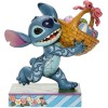 Disney Traditions Lilo y Stich - Stitch corriendo con la cesta de Pascua