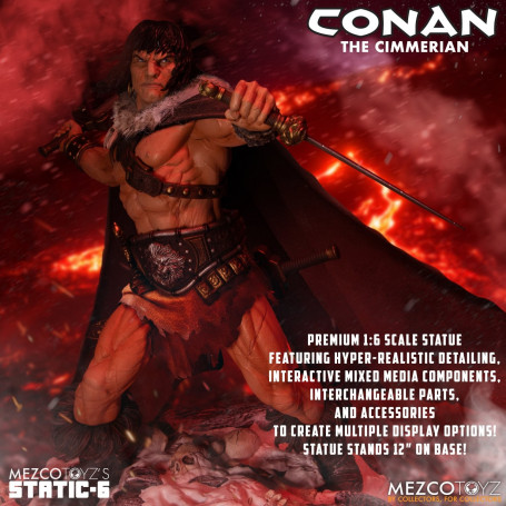 Mezco - Static 6 - Estatua de Conan el Cimerio 1/6