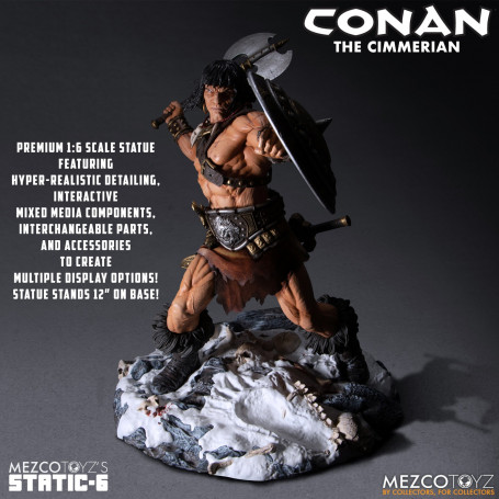 Mezco - Static 6 - Estatua de Conan el Cimerio 1/6