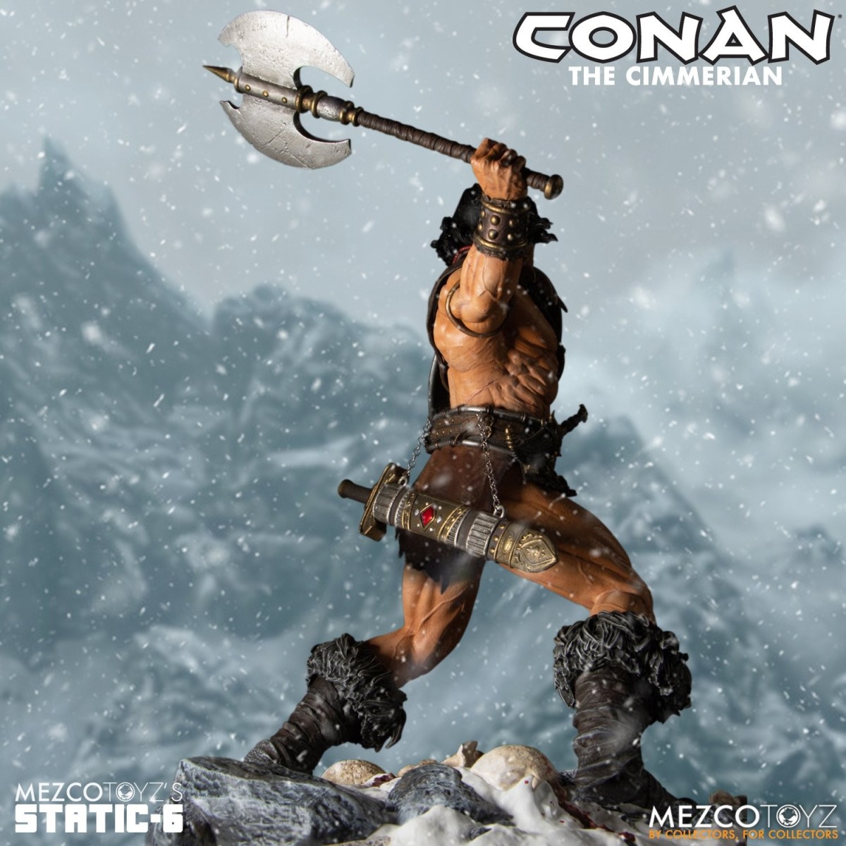 Mezco - Static 6 - Estatua de Conan el Cimerio 1/6