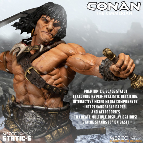 Mezco - Static 6 - Estatua de Conan el Cimerio 1/6