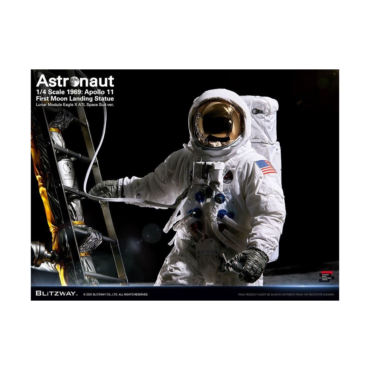 Blitzway - Astronauta Apolo 11: LM-5 A7L ver. 1/4 - Hybrid Superb Scale
