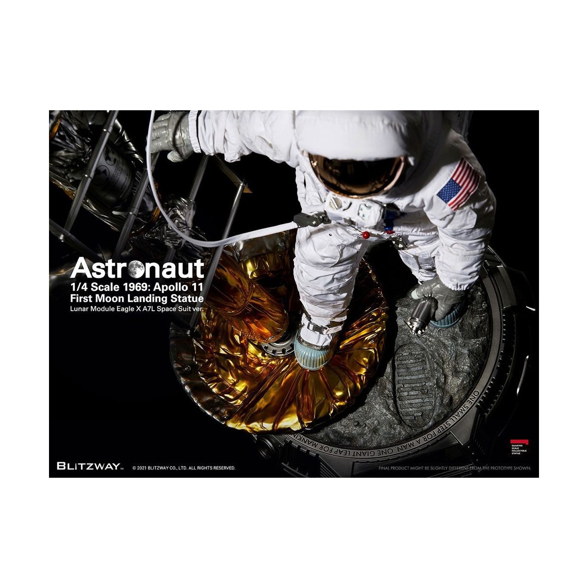 Blitzway - Astronauta Apolo 11: LM-5 A7L ver. 1/4 - Hybrid Superb Scale