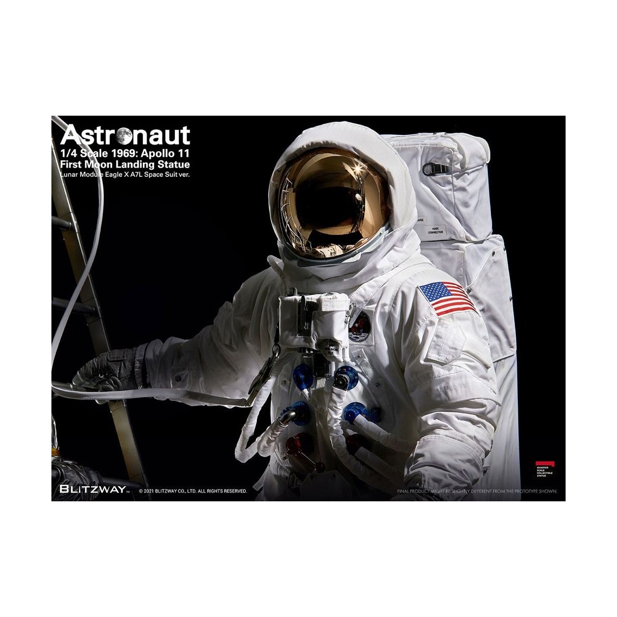 Blitzway - Astronauta Apolo 11: LM-5 A7L ver. 1/4 - Hybrid Superb Scale