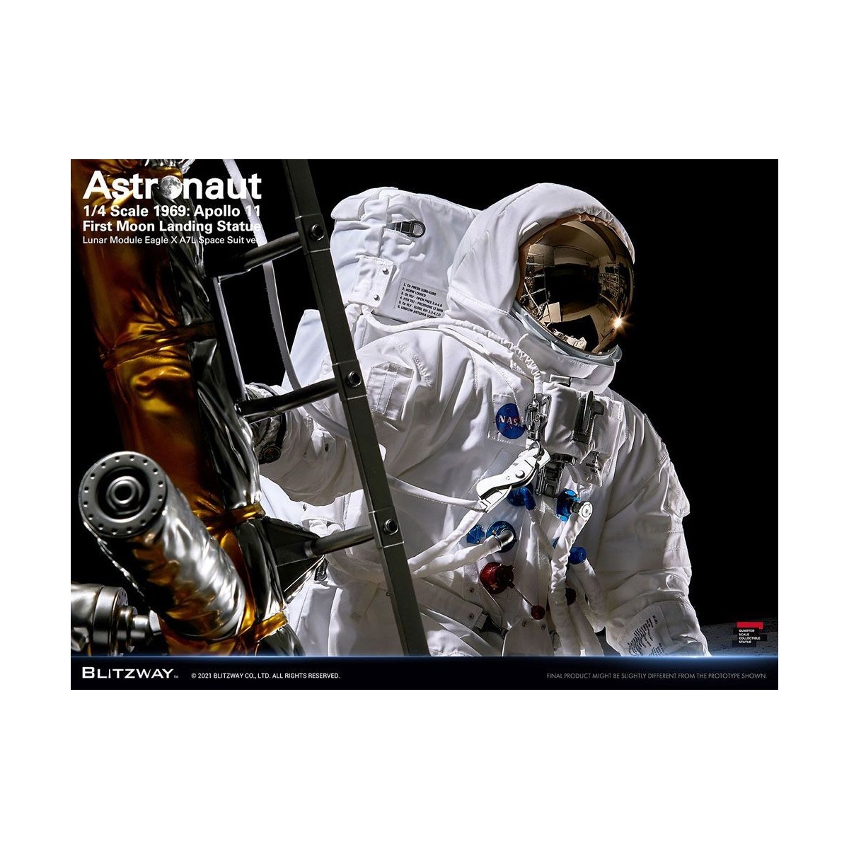 Blitzway - Astronauta Apolo 11: LM-5 A7L ver. 1/4 - Hybrid Superb Scale