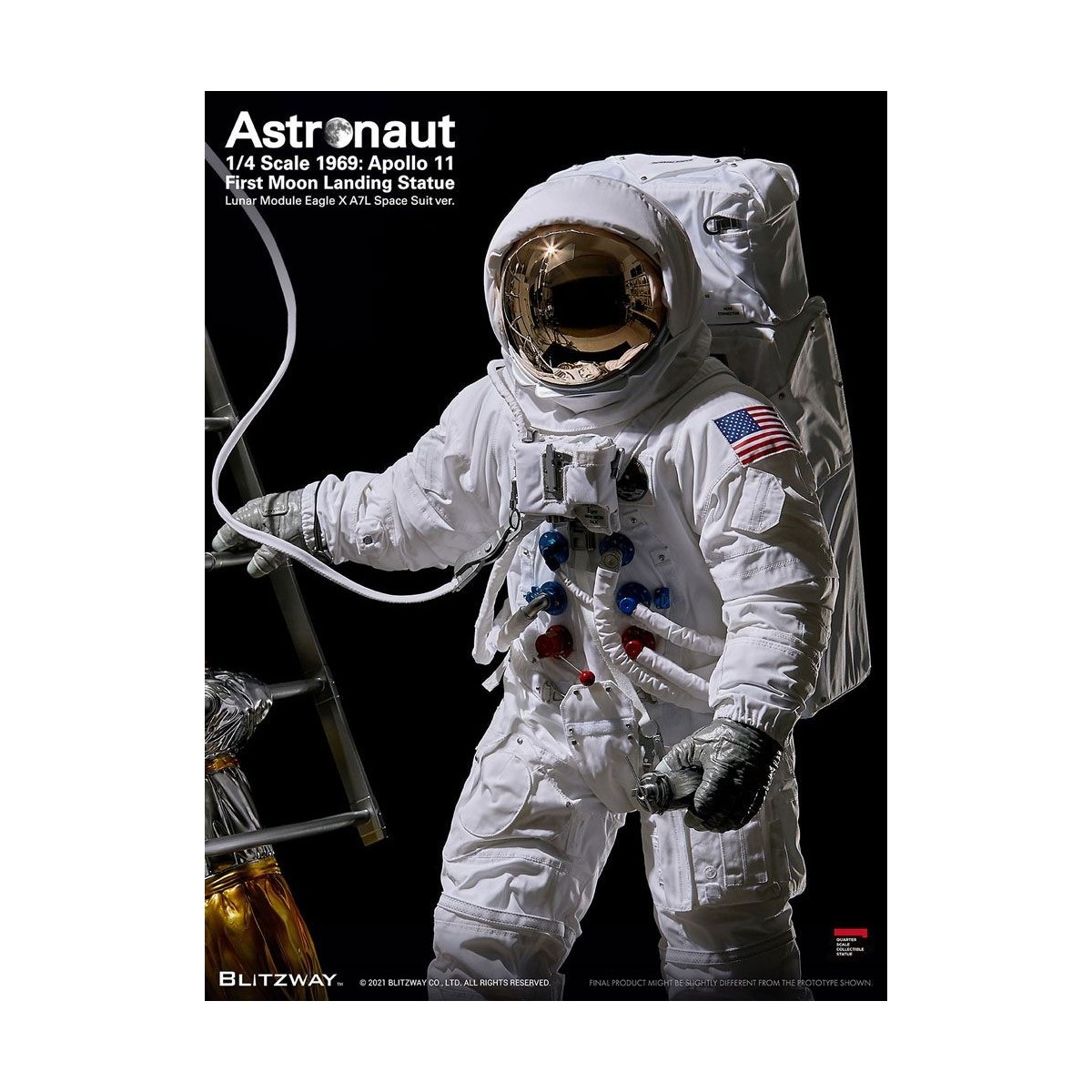 Blitzway - Astronauta Apolo 11: LM-5 A7L ver. 1/4 - Hybrid Superb Scale