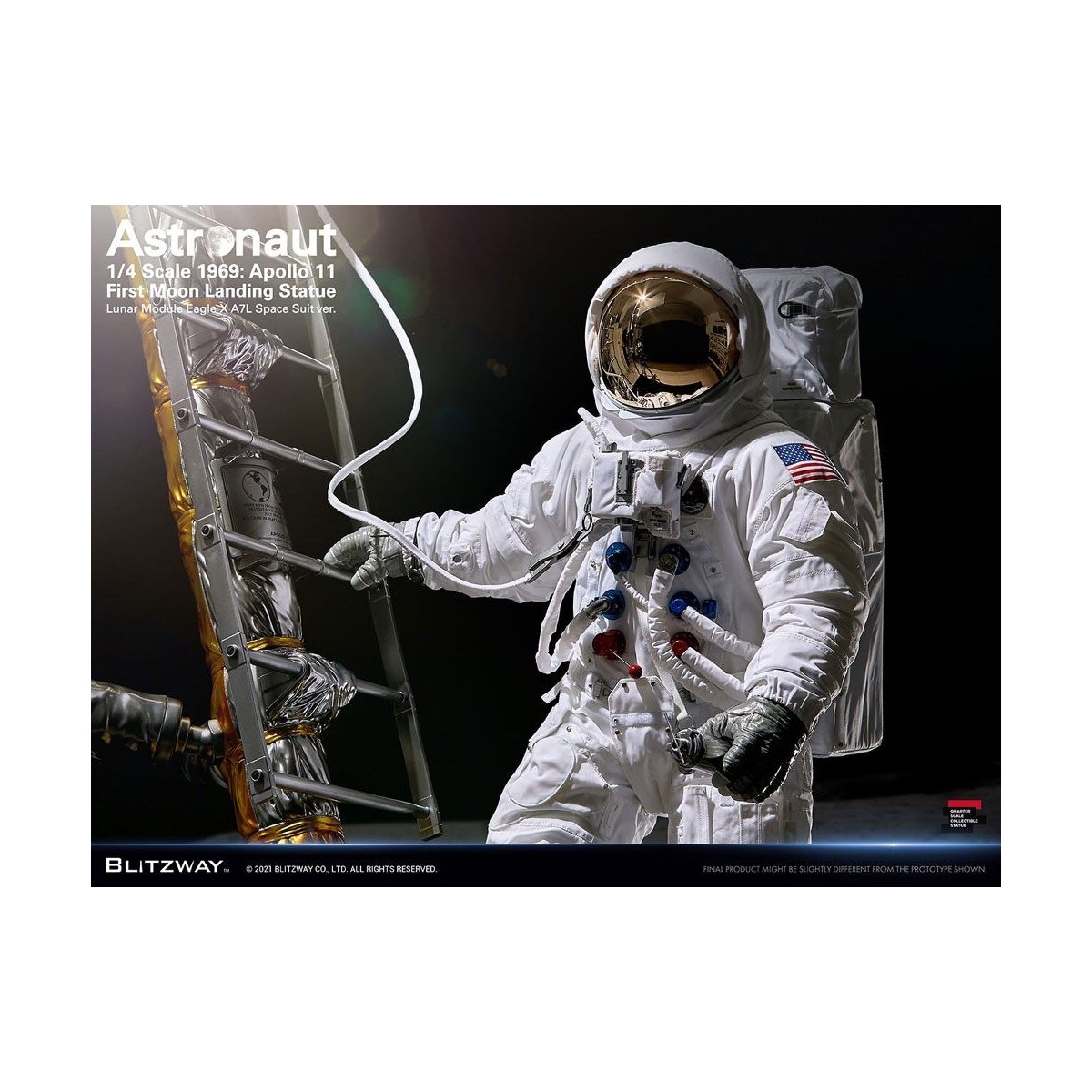 Blitzway - Astronauta Apolo 11: LM-5 A7L ver. 1/4 - Hybrid Superb Scale