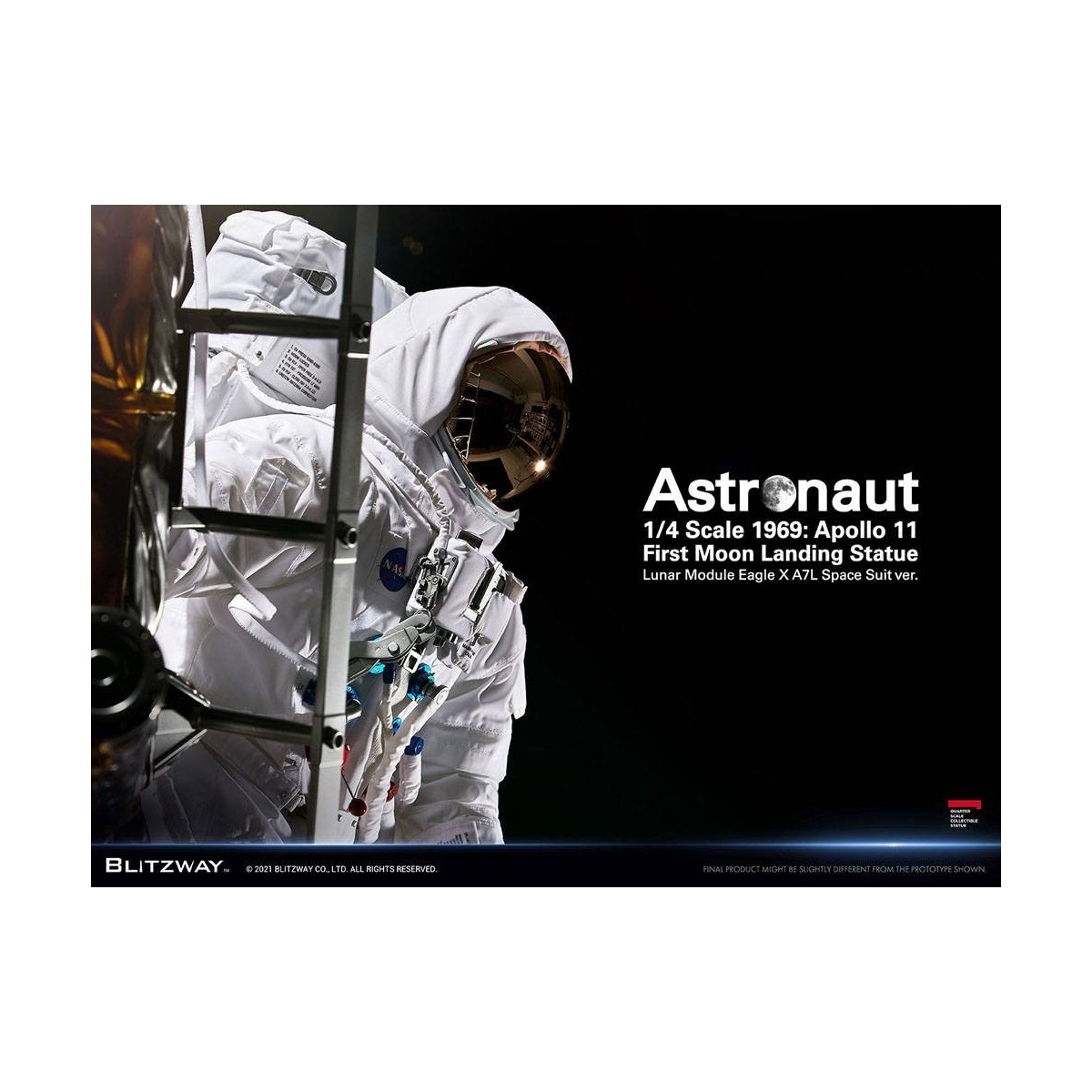 Blitzway - Astronauta Apolo 11: LM-5 A7L ver. 1/4 - Hybrid Superb Scale