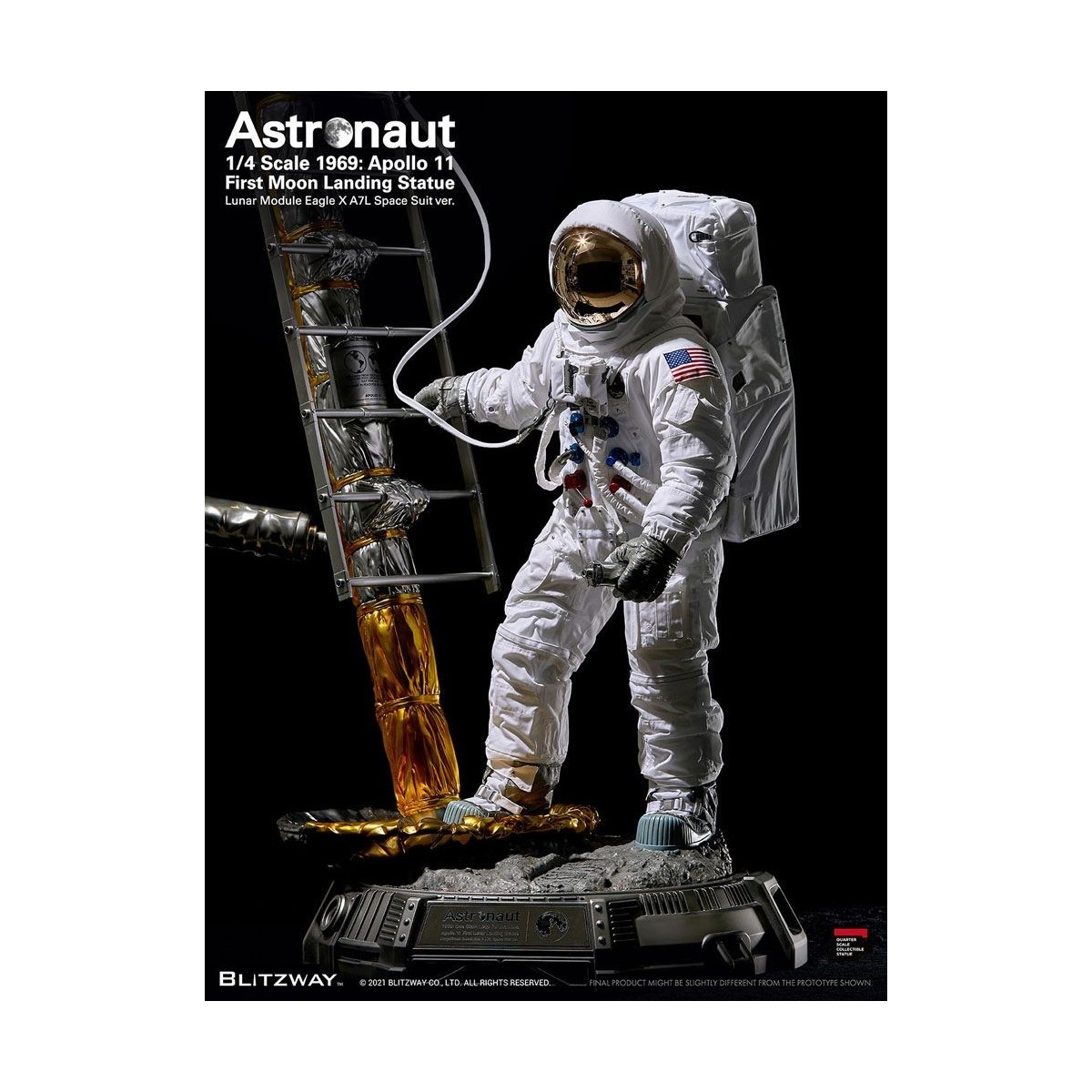Blitzway - Astronauta Apolo 11: LM-5 A7L ver. 1/4 - Hybrid Superb Scale