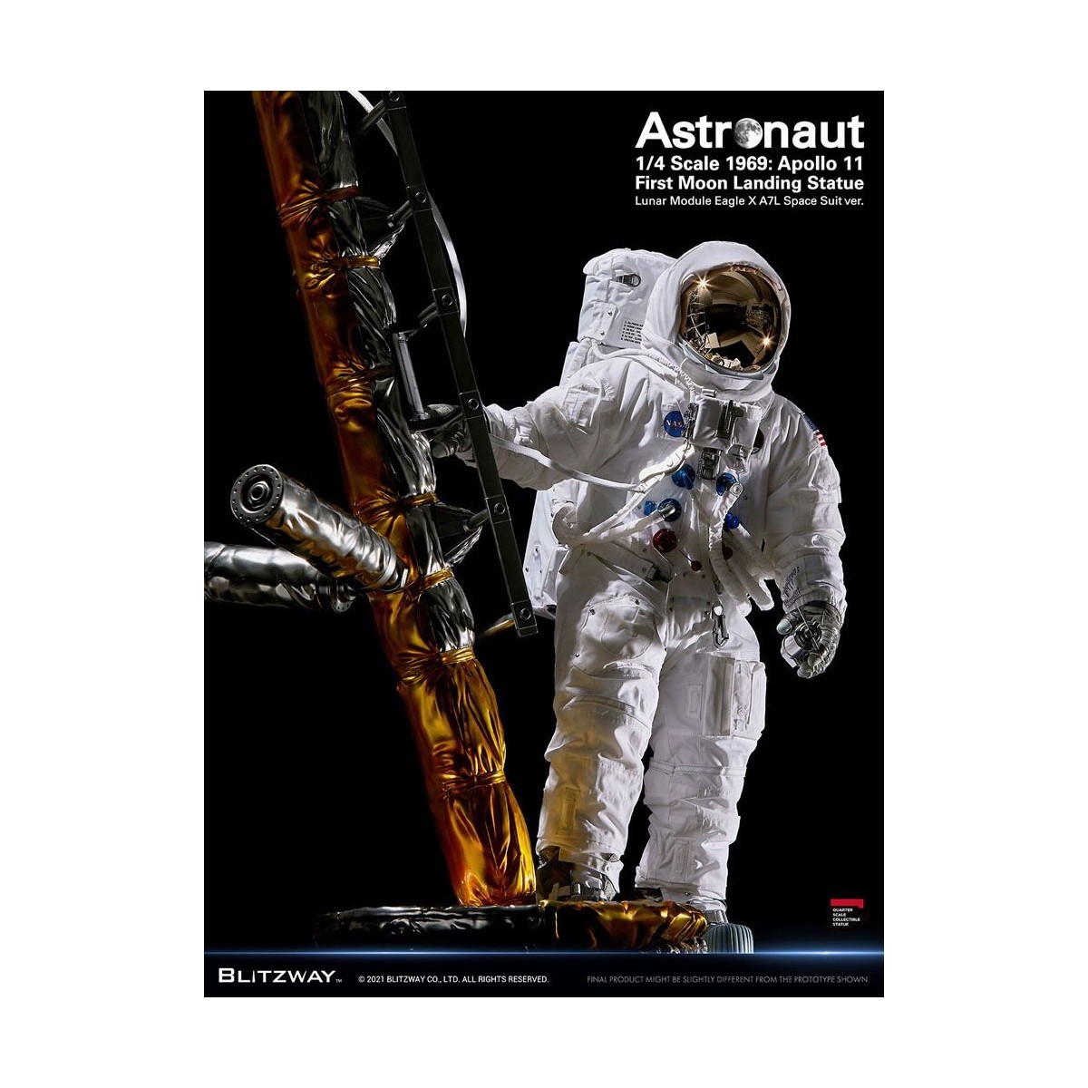 Blitzway - Astronauta Apolo 11: LM-5 A7L ver. 1/4 - Hybrid Superb Scale
