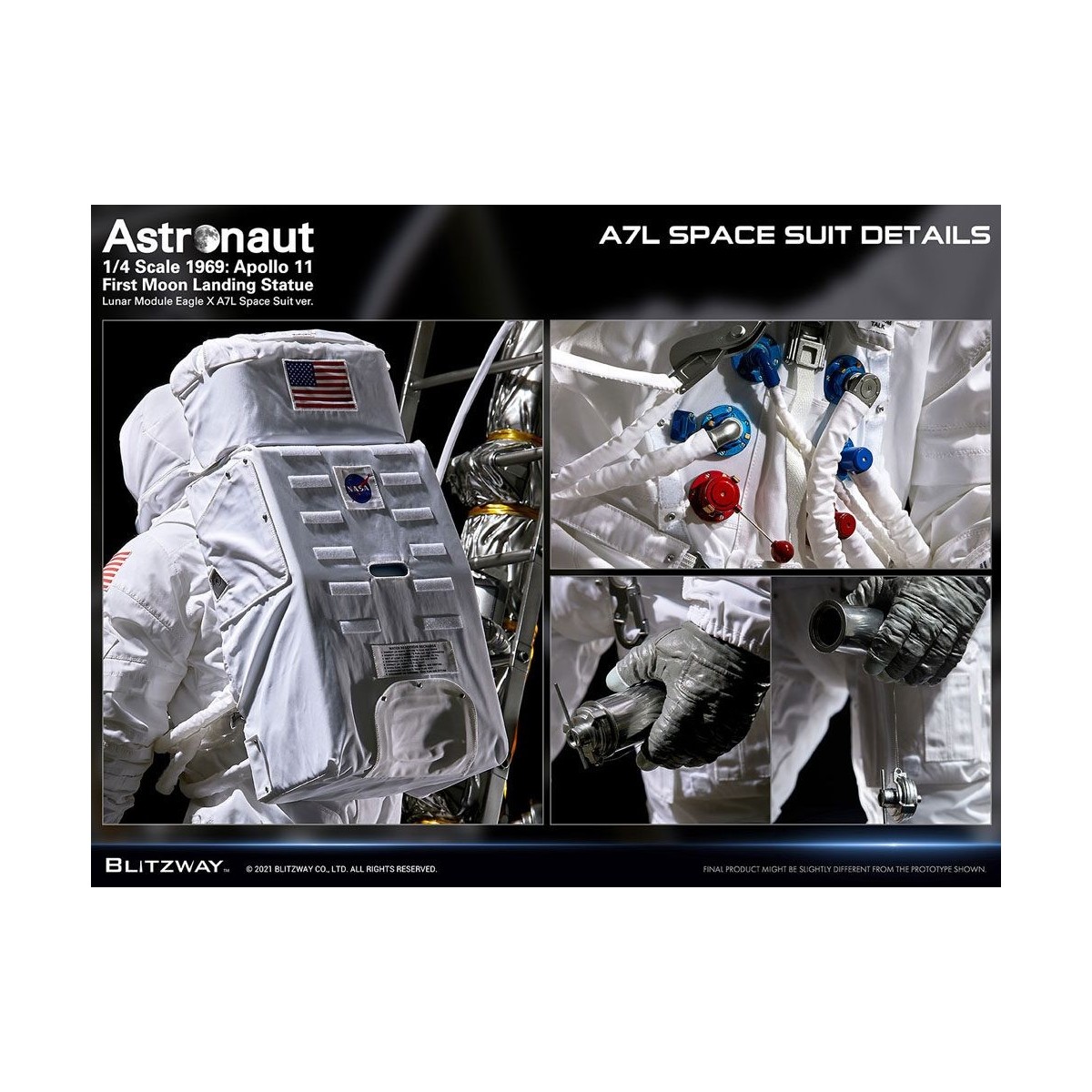 Blitzway - Astronauta Apolo 11: LM-5 A7L ver. 1/4 - Hybrid Superb Scale