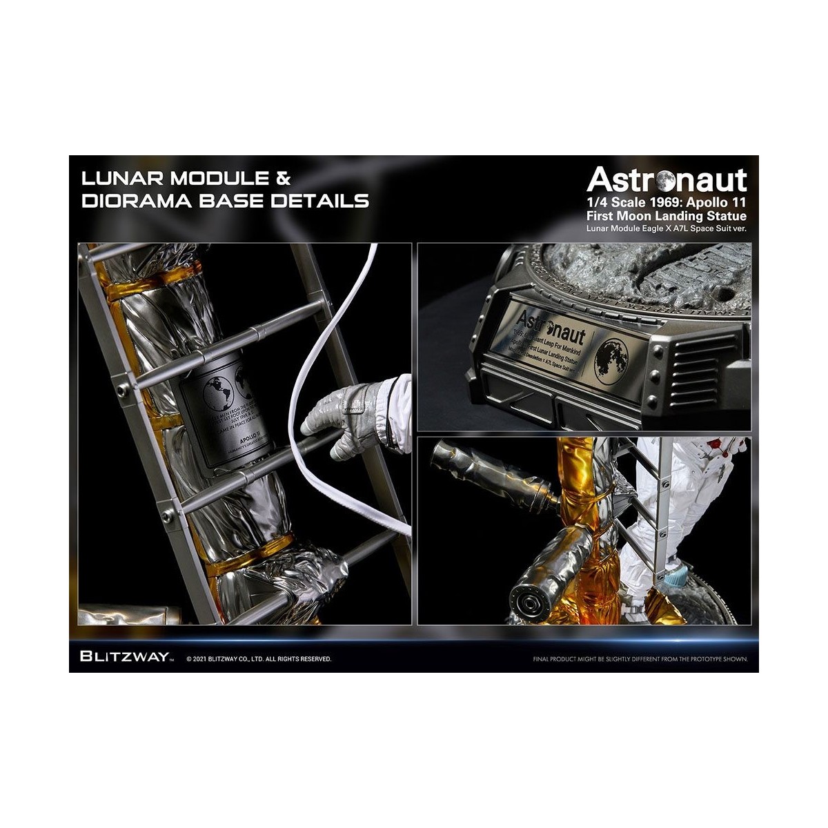 Blitzway - Astronauta Apolo 11: LM-5 A7L ver. 1/4 - Hybrid Superb Scale
