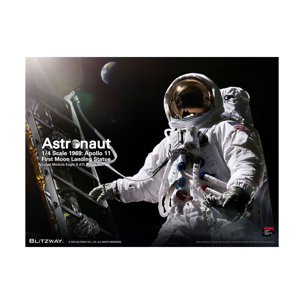 Blitzway - Astronauta Apolo 11: LM-5 A7L ver. 1/4 - Hybrid Superb Scale