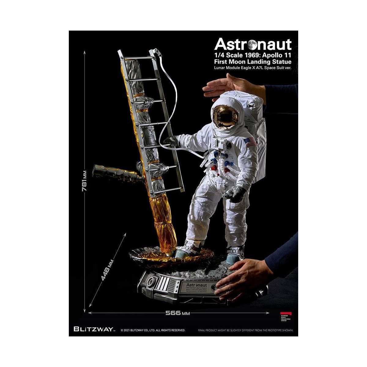 Blitzway - Astronauta Apolo 11: LM-5 A7L ver. 1/4 - Hybrid Superb Scale