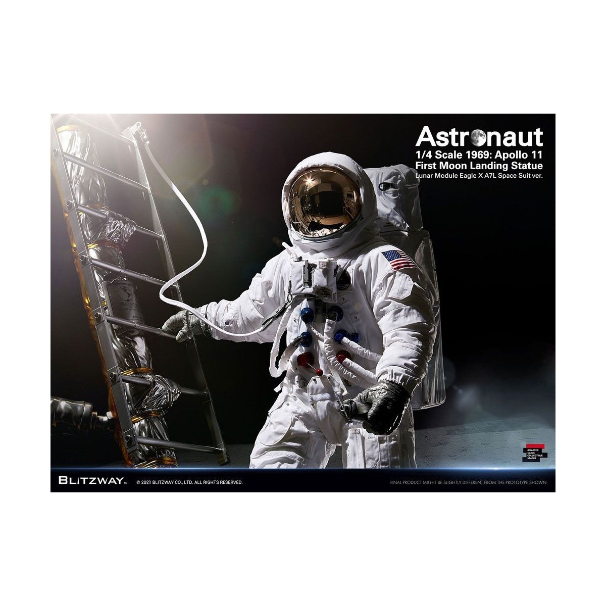 Blitzway - Astronauta Apolo 11: LM-5 A7L ver. 1/4 - Hybrid Superb Scale