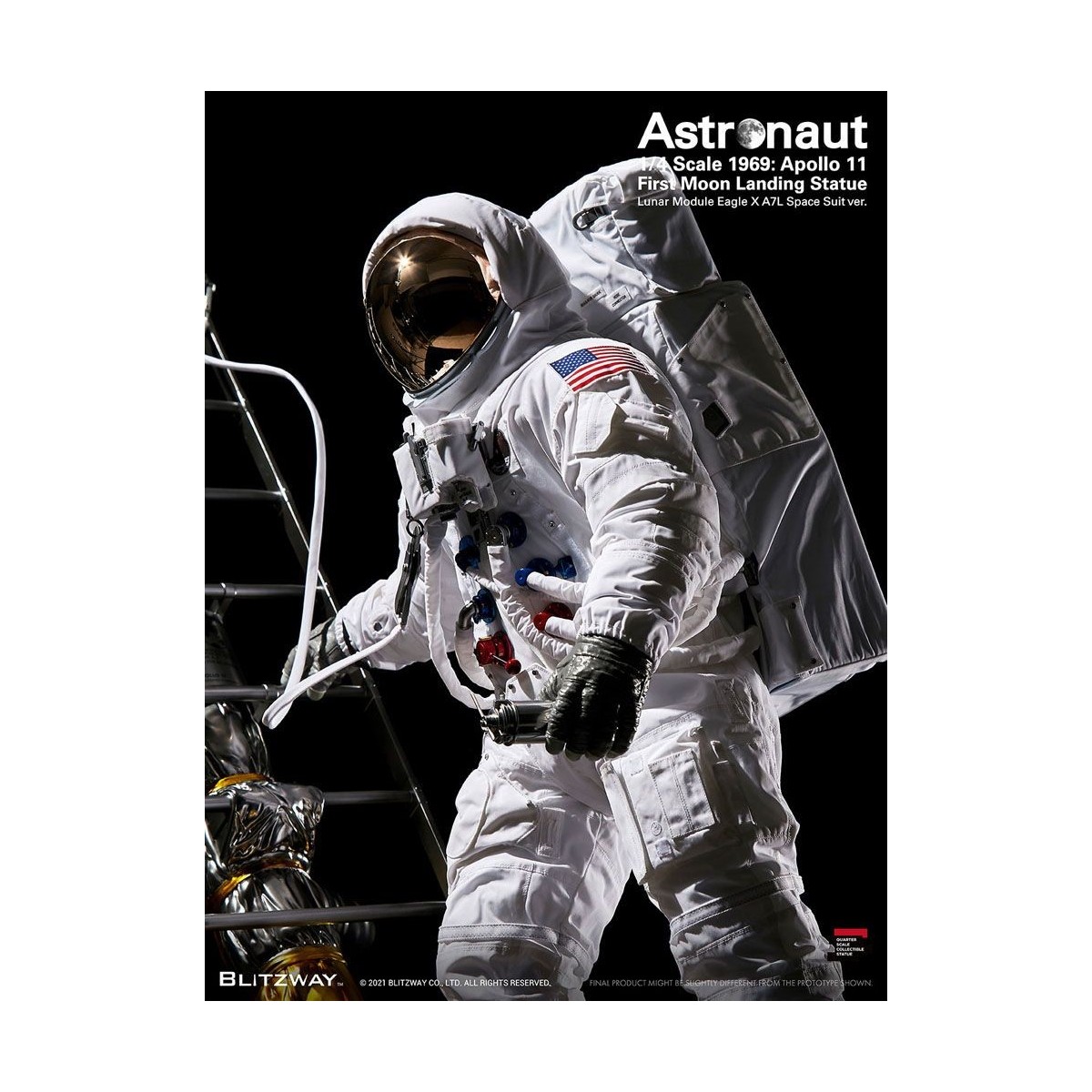 Blitzway - Astronauta Apolo 11: LM-5 A7L ver. 1/4 - Hybrid Superb Scale