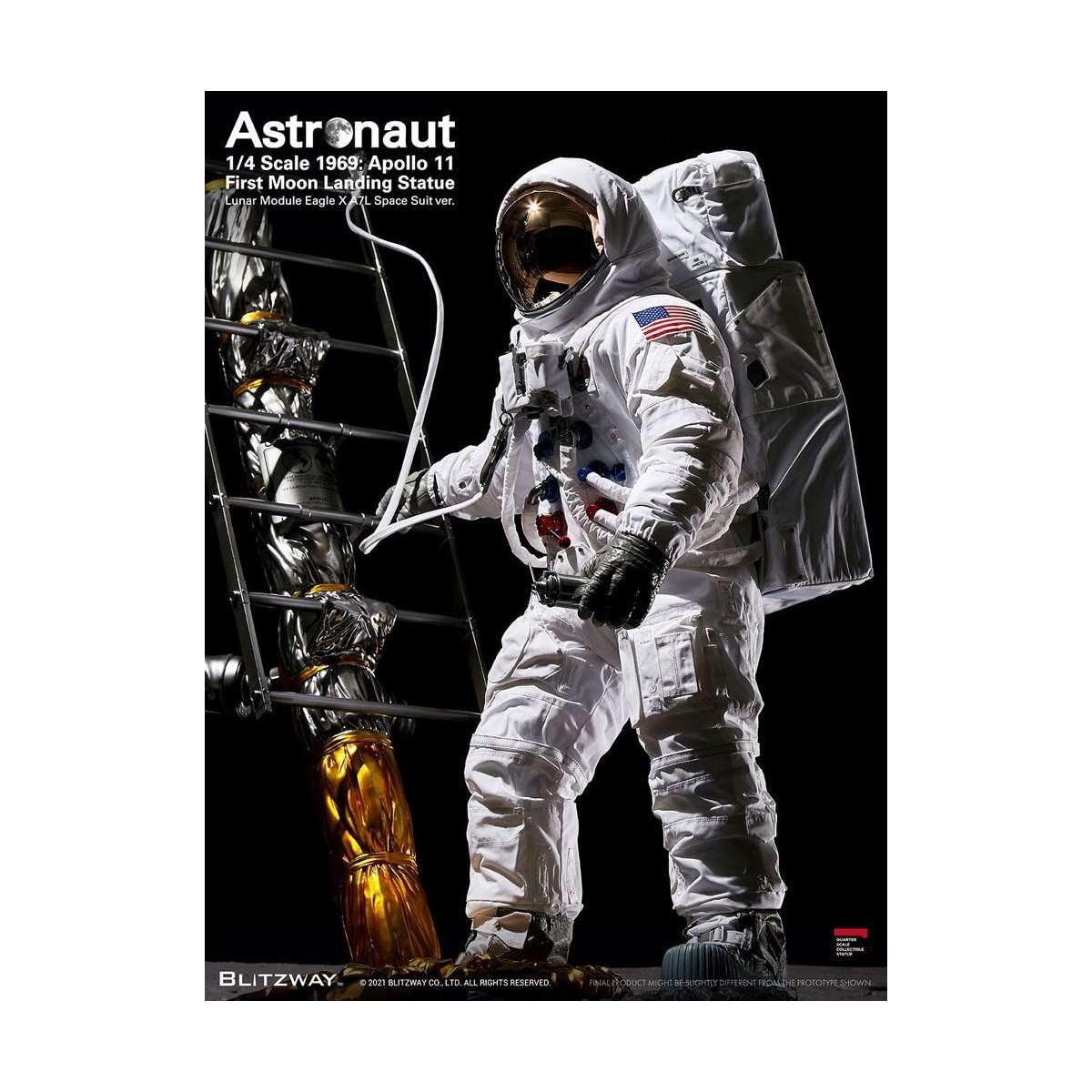 Blitzway - Astronauta Apolo 11: LM-5 A7L ver. 1/4 - Hybrid Superb Scale