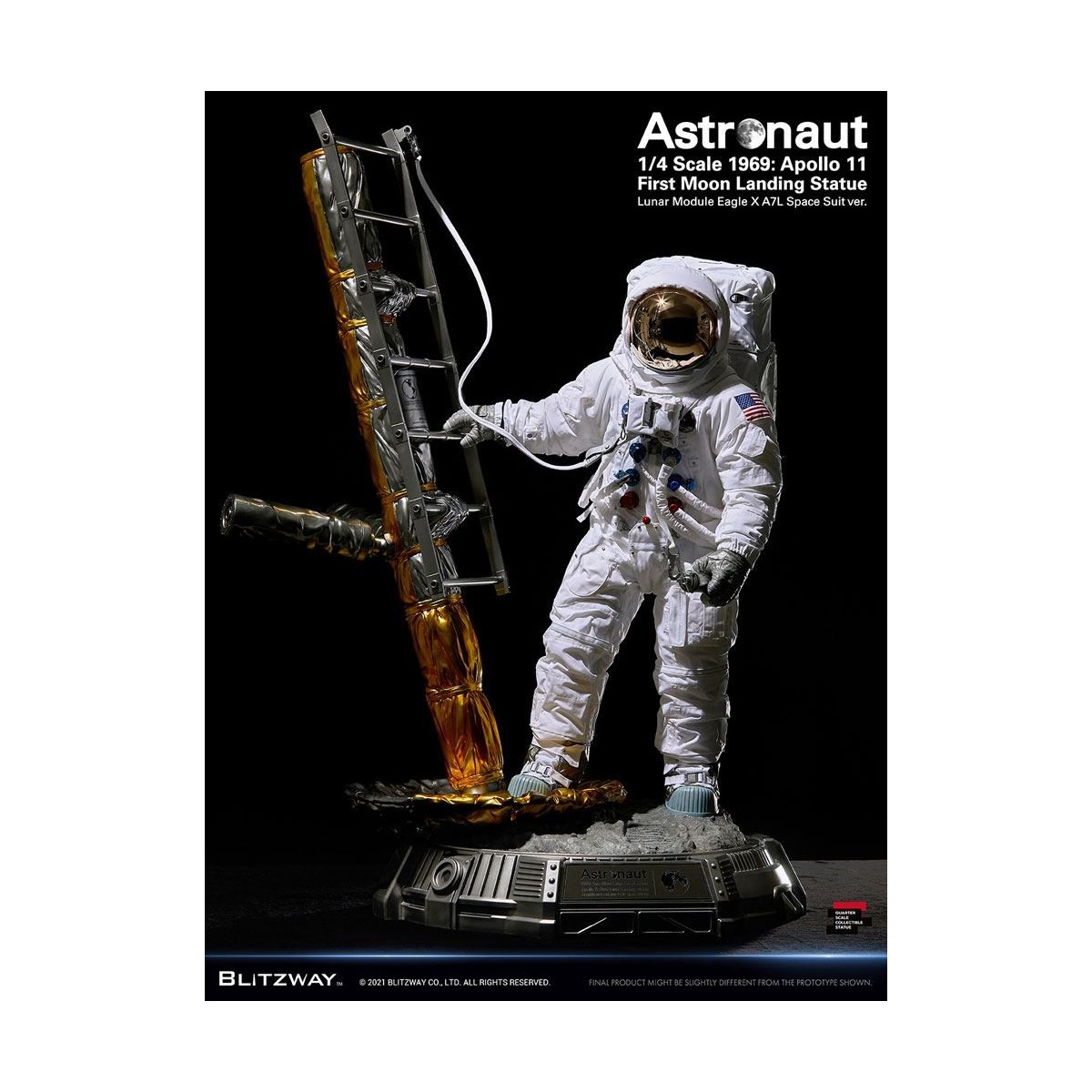Blitzway - Astronauta Apolo 11: LM-5 A7L ver. 1/4 - Hybrid Superb Scale