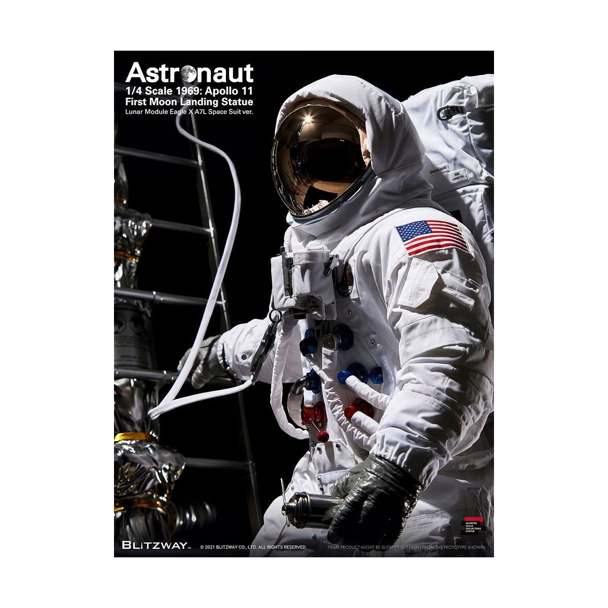 Blitzway - Astronauta Apolo 11: LM-5 A7L ver. 1/4 - Hybrid Superb Scale