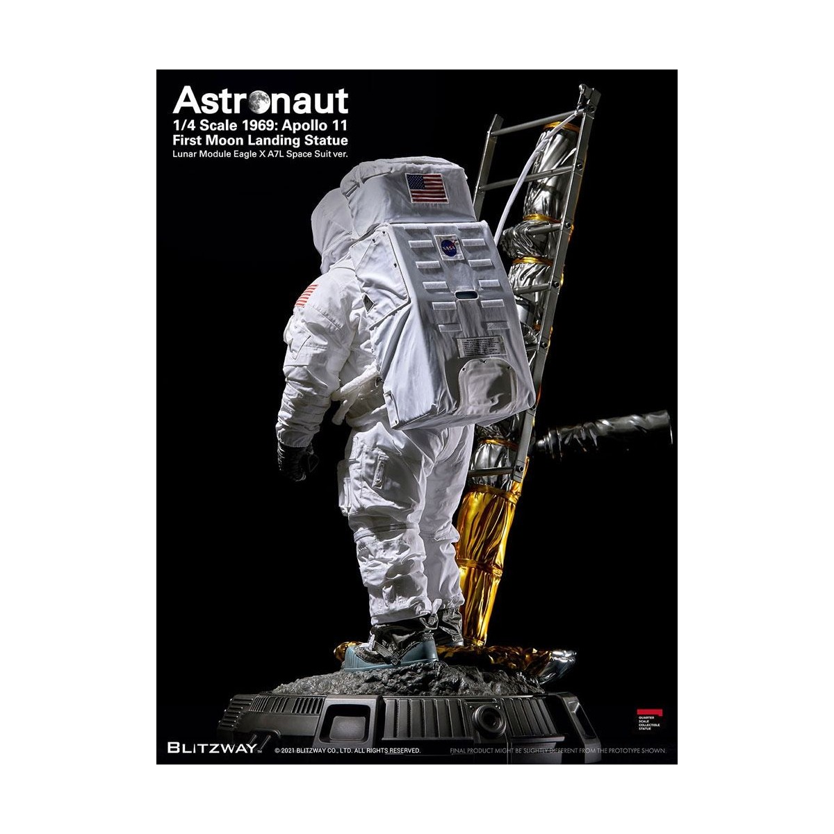 Blitzway - Astronauta Apolo 11: LM-5 A7L ver. 1/4 - Hybrid Superb Scale