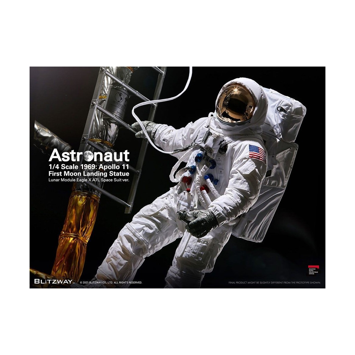 Blitzway - Astronauta Apolo 11: LM-5 A7L ver. 1/4 - Hybrid Superb Scale