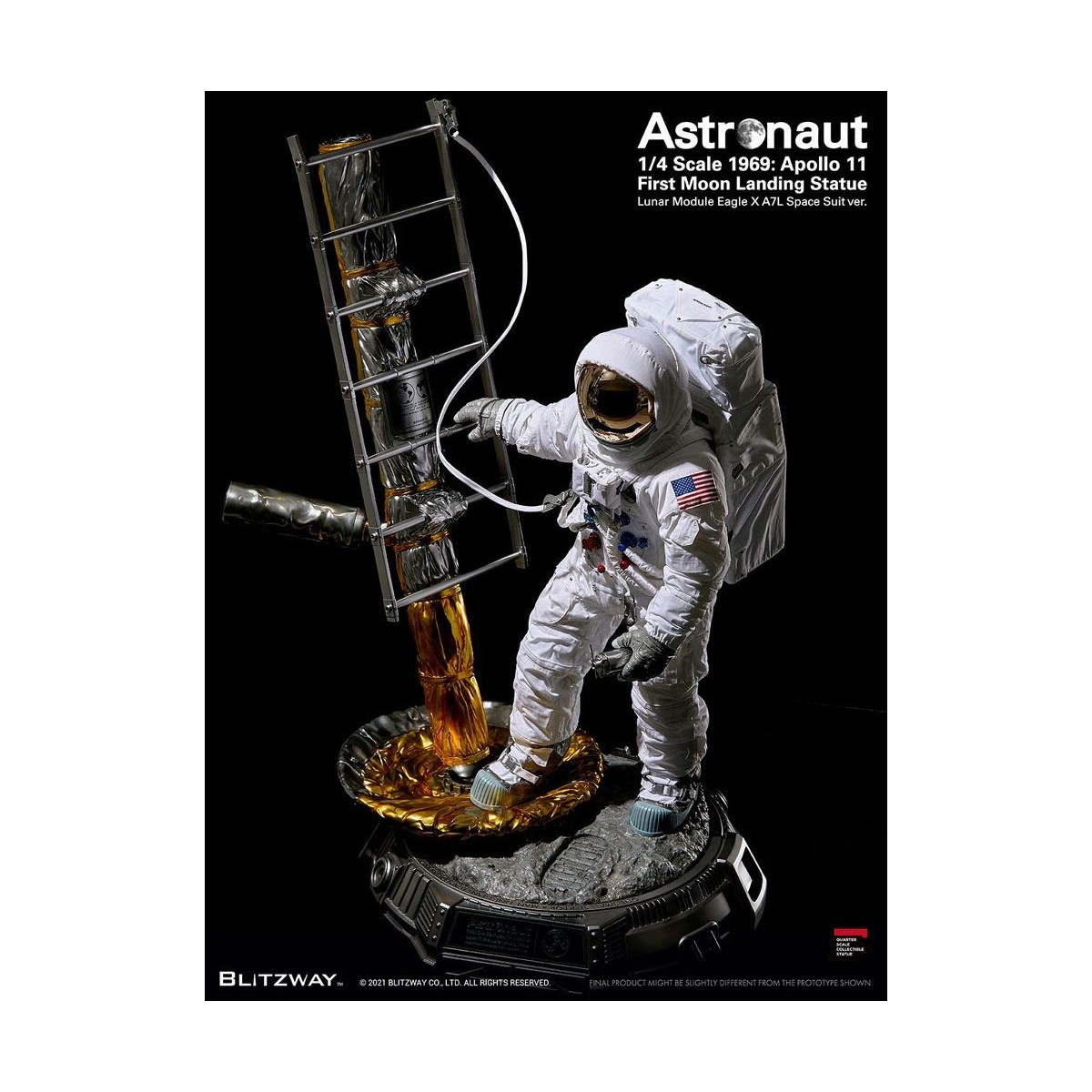 Blitzway - Astronauta Apolo 11: LM-5 A7L ver. 1/4 - Hybrid Superb Scale