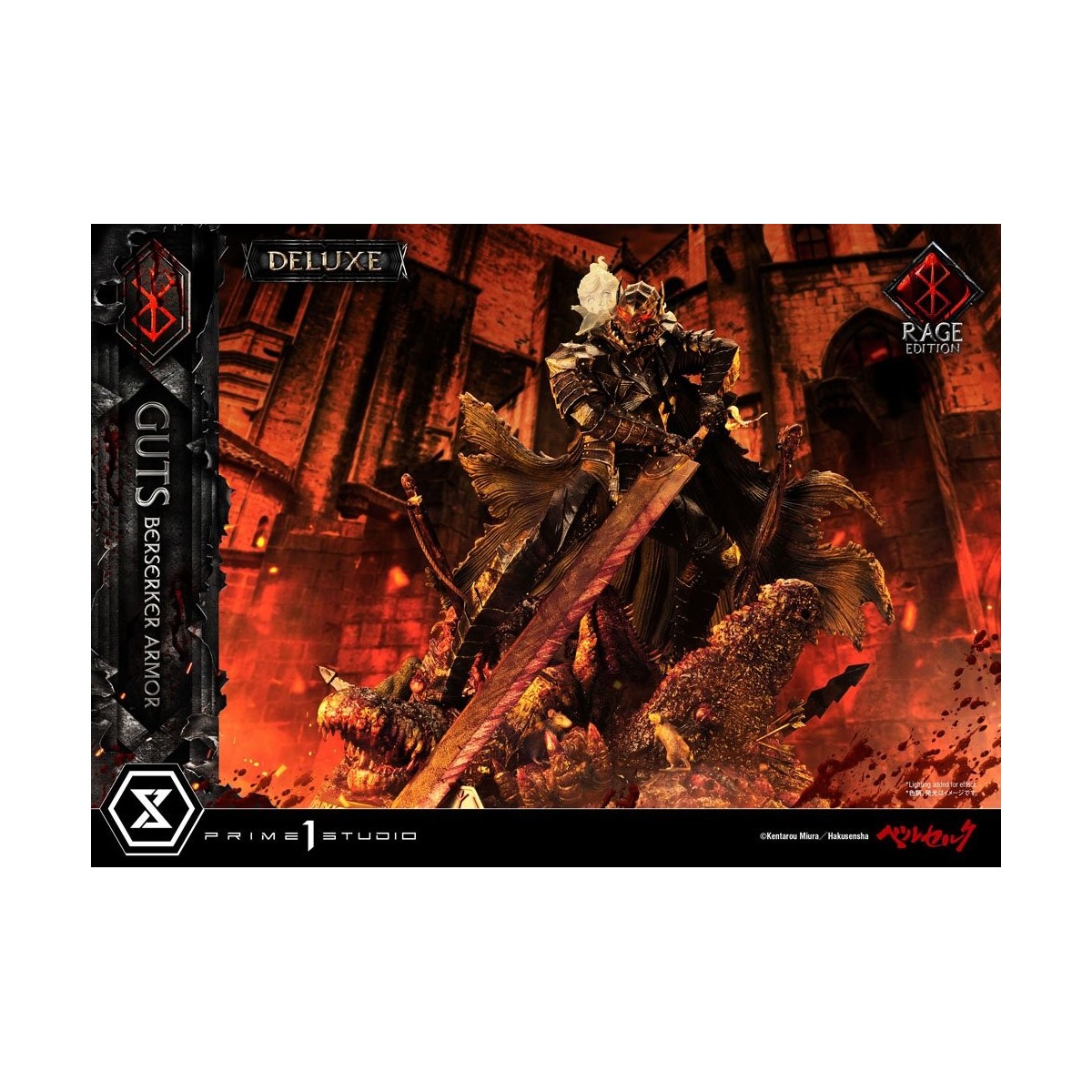 Prime 1 Studio Berserk - Guts Berserker Armor "Rage Edition" 1/4 - Versión Deluxe