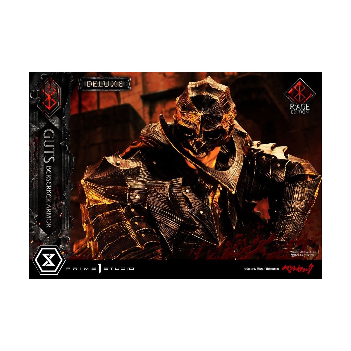 Prime 1 Studio Berserk - Guts Berserker Armor "Rage Edition" 1/4 - Versión Deluxe