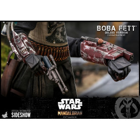 Hot Toys Star Wars El Mandaloriano Boba Fett Versión Deluxe 1/6 Obra Maestra de la Película