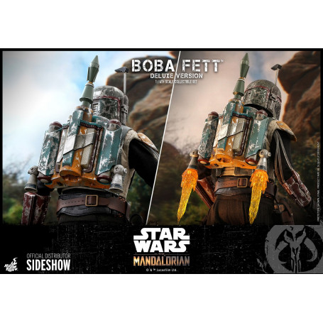 Hot Toys Star Wars El Mandaloriano Boba Fett Versión Deluxe 1/6 Obra Maestra de la Película