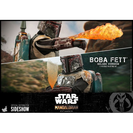 Hot Toys Star Wars El Mandaloriano Boba Fett Versión Deluxe 1/6 Obra Maestra de la Película