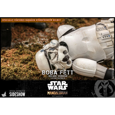 Hot Toys Star Wars El Mandaloriano Boba Fett Versión Deluxe 1/6 Obra Maestra de la Película