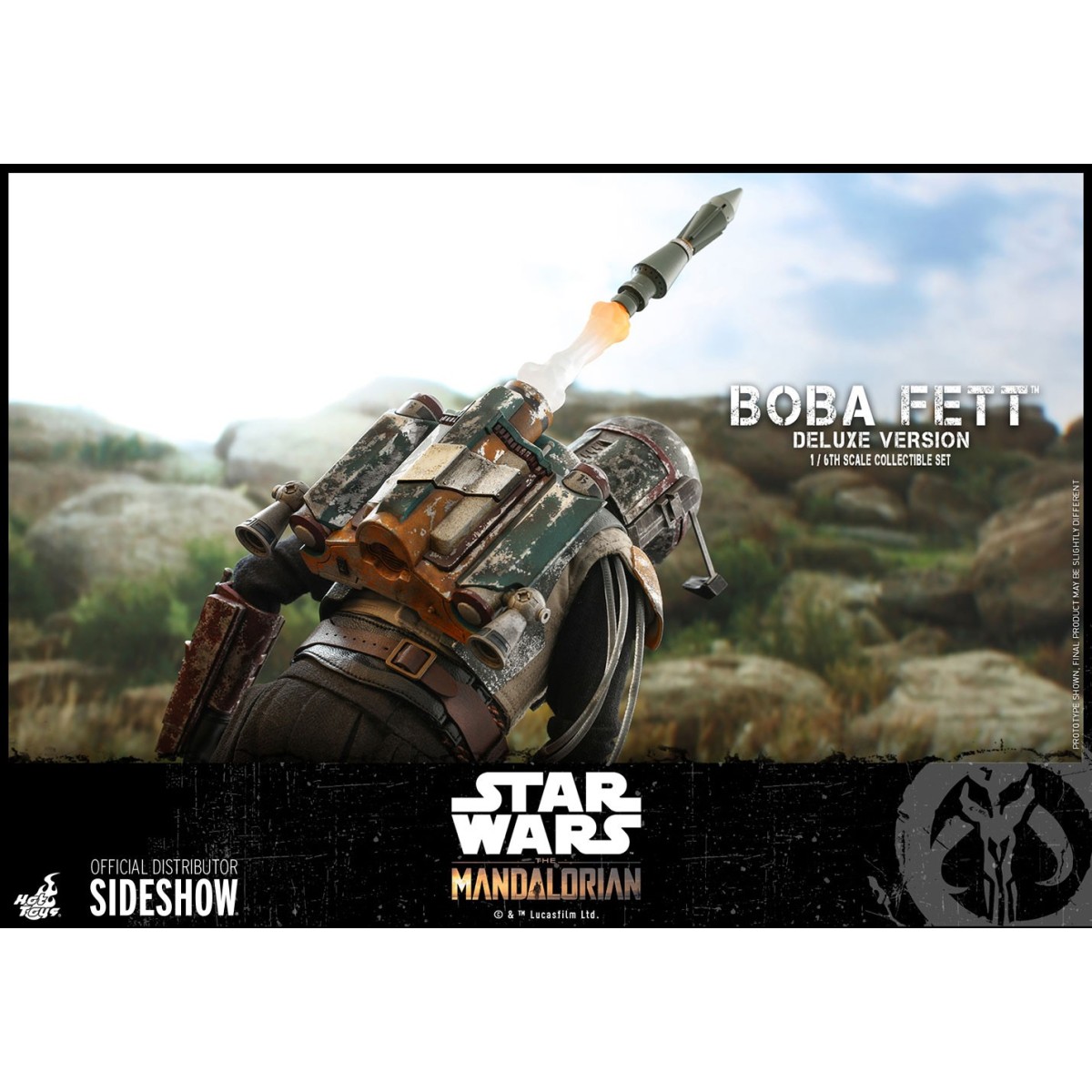 Hot Toys Star Wars El Mandaloriano Boba Fett Versión Deluxe 1/6 Obra Maestra de la Película