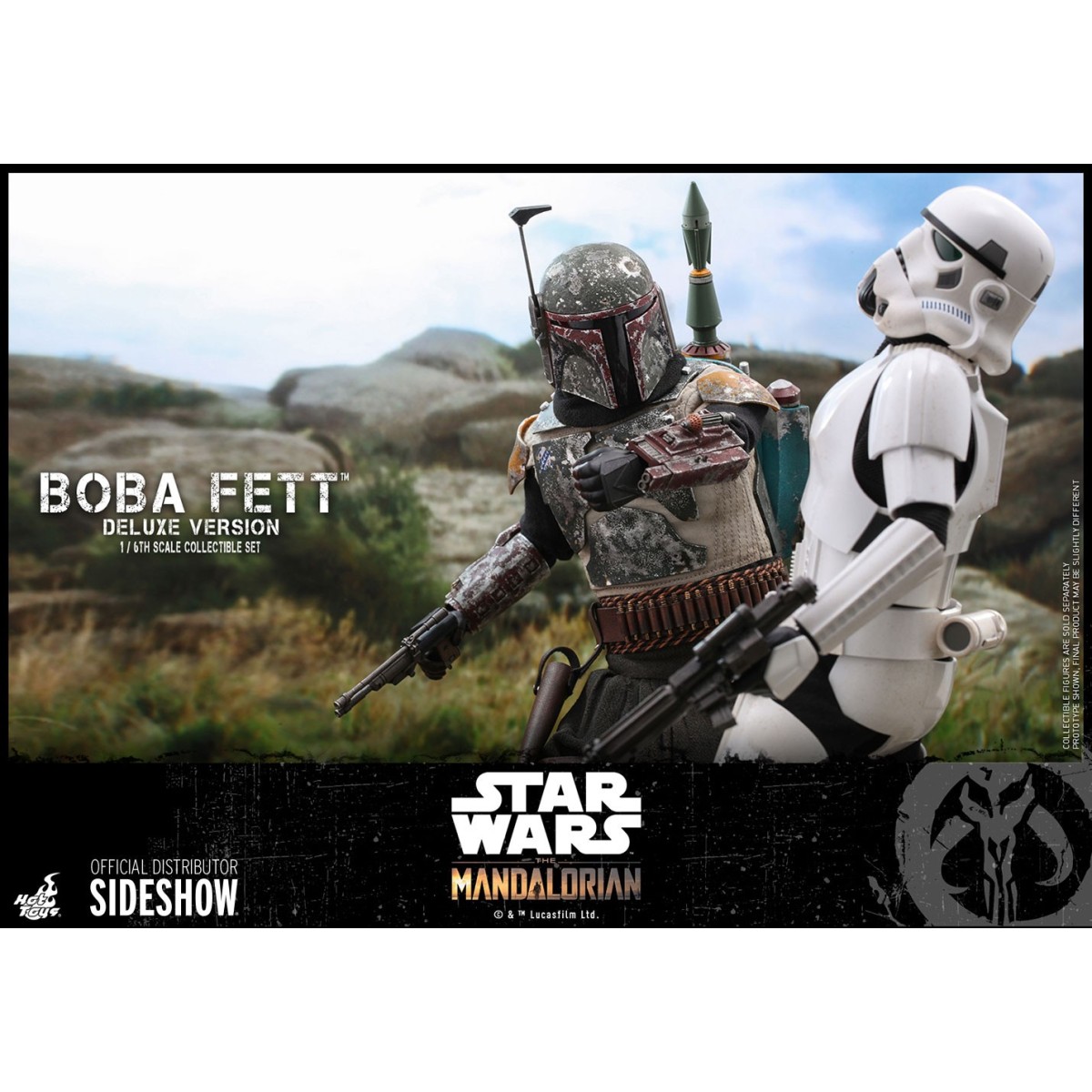 Hot Toys Star Wars El Mandaloriano Boba Fett Versión Deluxe 1/6 Obra Maestra de la Película