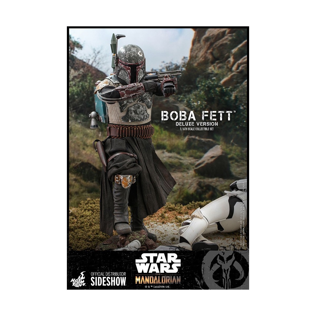 Hot Toys Star Wars El Mandaloriano Boba Fett Versión Deluxe 1/6 Obra Maestra de la Película