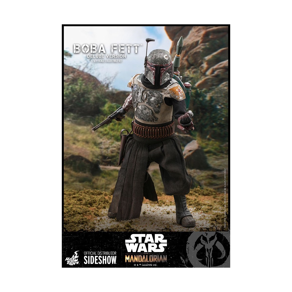 Hot Toys Star Wars El Mandaloriano Boba Fett Versión Deluxe 1/6 Obra Maestra de la Película